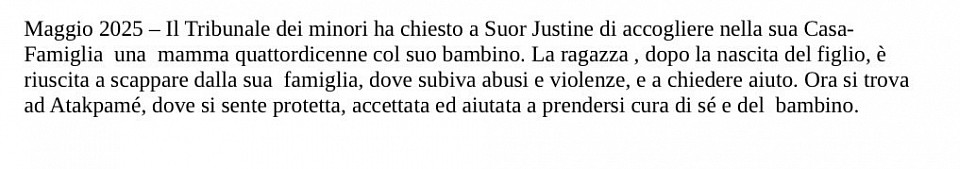 Ultima ragazza arrivata